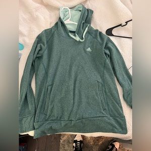 Adidas Teal Hoodie with Pockets
